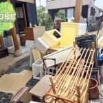 島原市森岳地区より、不用品回収のご依頼。今回は、遺品整理を専門とする事業所と連携して、遺品整理後の粗大ごみなどの回収。