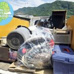雲仙市小浜町のお客様より、再度ご依頼をいただき、不用品の回収処分。今回は、ソファーやチェスト、プラスチック製の収納ケース、雑貨類など、使わなくなった家具や日用品を中心に回収処分