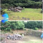 雲仙市吾妻町のお客様から、再度ご連絡をいただきまして草刈り作業。ビフォー・アフター